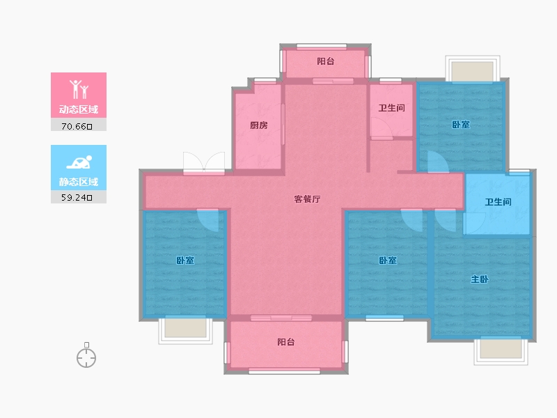 湖北省-咸宁市-名门首府-117.00-户型库-动静分区