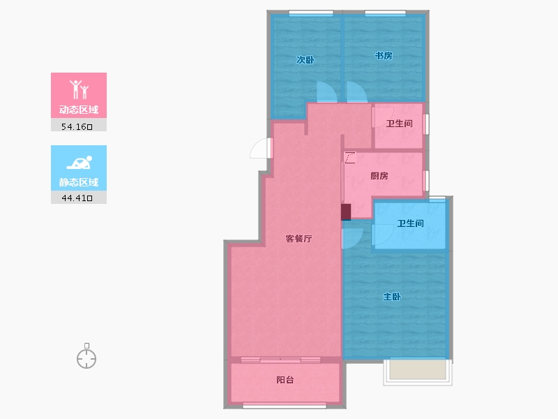 浙江省-湖州市-奥园悦见山-89.00-户型库-动静分区