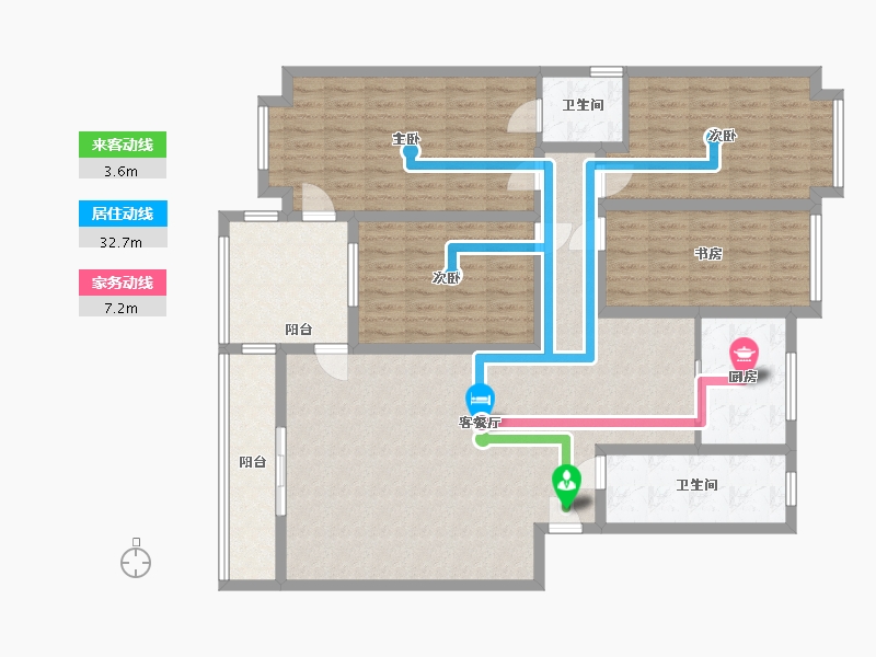 山东省-德州市-华夏新城(B区)-160.00-户型库-动静线