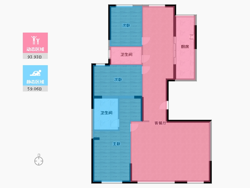 北京-北京市-欧洲公馆-140.00-户型库-动静分区