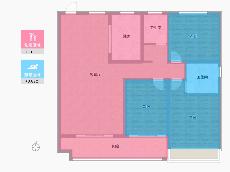 山东省-菏泽市-嘉和城-110.00-户型库-动静分区