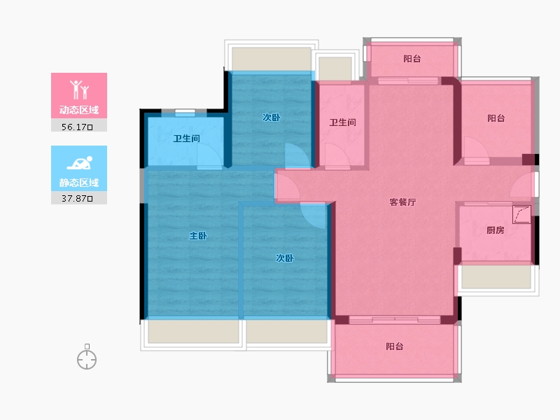 广东省-惠州市-华邦星光里-109.00-户型库-动静分区