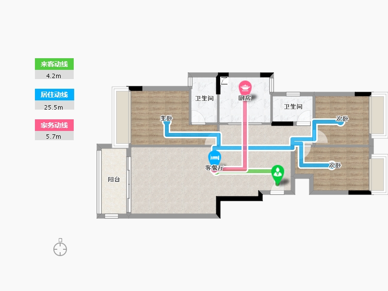 广西壮族自治区-柳州市-盛天悦景台-100.00-户型库-动静线