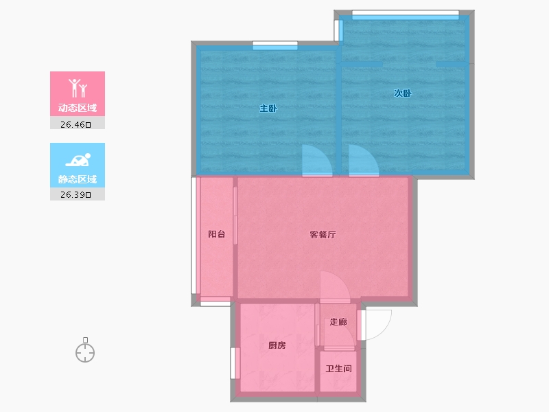 四川省-成都市-琴台路3号院-54.24-户型库-动静分区