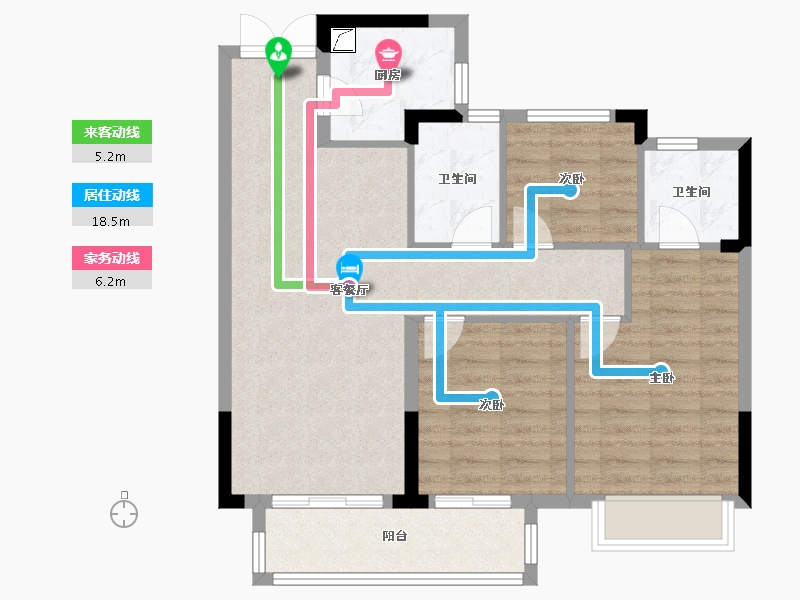 福建省-南平市-印象梦笔-79.00-户型库-动静线