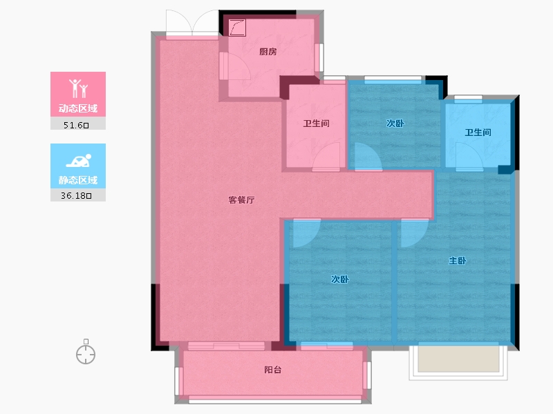 福建省-南平市-印象梦笔-79.00-户型库-动静分区