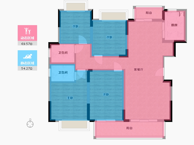 江西省-赣州市-全南蓝湾半岛-133.00-户型库-动静分区