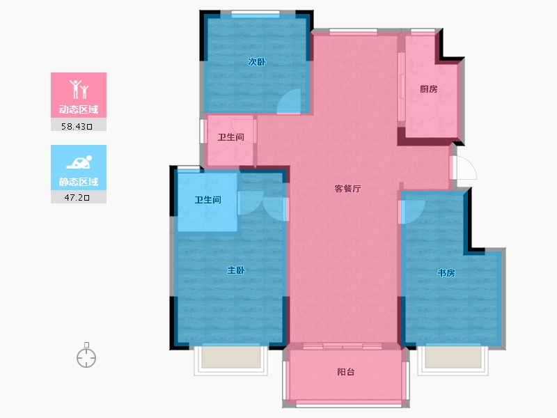 江苏省-徐州市-高盛兰苑-0.10-户型库-动静分区