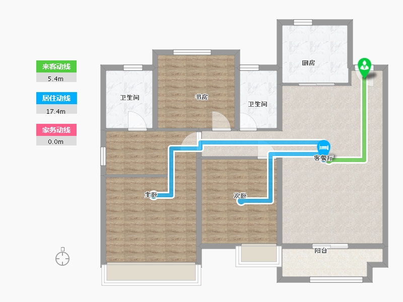 江苏省-连云港市-中梁·郁洲壹号院-117.00-户型库-动静线