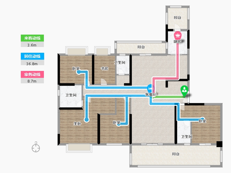 江苏省-常州市-柏悦世家-200.00-户型库-动静线