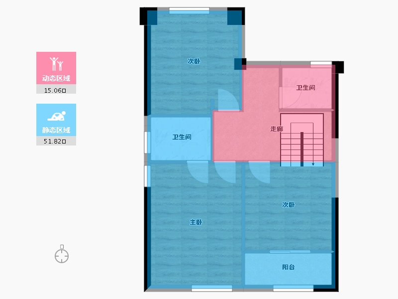 福建省-莆田市-新亿发花园-60.00-户型库-动静分区