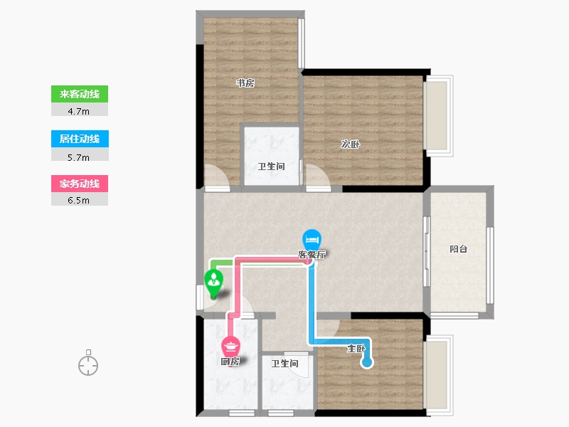 河南省-焦作市-和兴鑫悦府-107.00-户型库-动静线