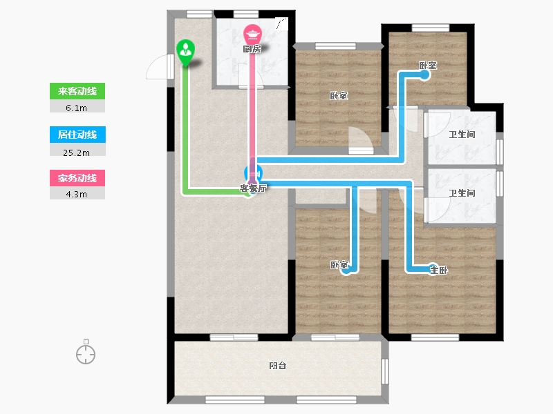 安徽省-阜阳市-华润旭府-110.00-户型库-动静线