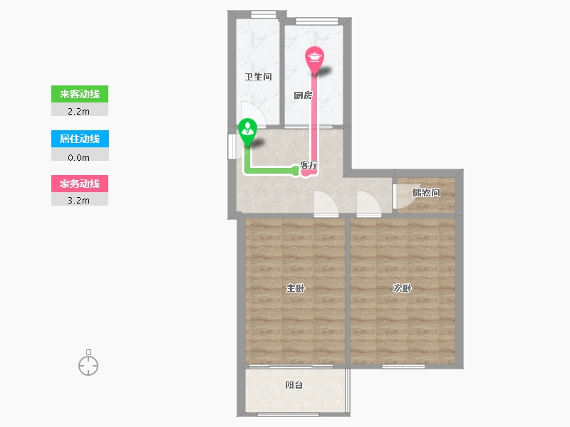 江苏省-南京市-武定新村-55.68-户型库-动静线