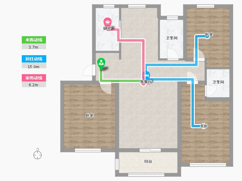 河北省-秦皇岛市-在水一方-112.50-户型库-动静线