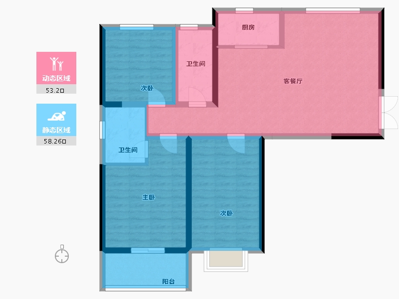 山东省-德州市-星凯国际广场-112.38-户型库-动静分区