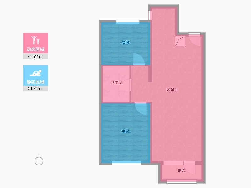 河北省-廊坊市-孔雀城剑桥郡10期凡尔赛花园-59.00-户型库-动静分区