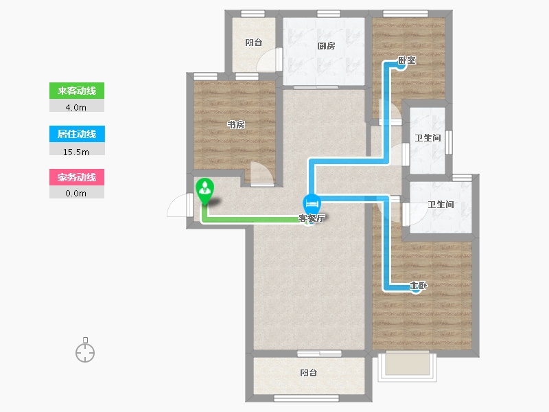 山西省-太原市-太行悦泉苑-105.00-户型库-动静线