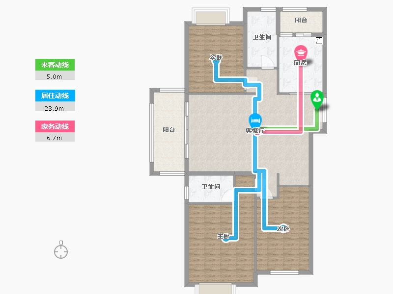 江西省-鹰潭市-中兆星河汇-129.00-户型库-动静线