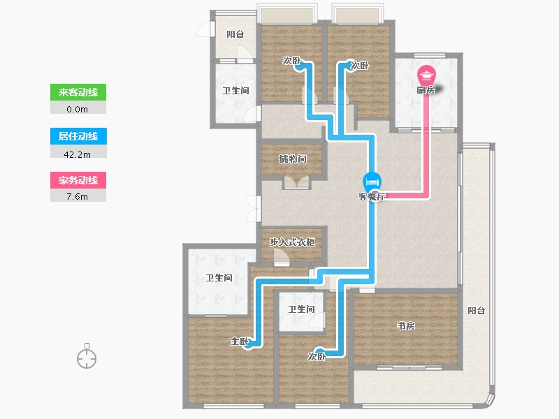 浙江省-杭州市-信达中心杭州壹号院-247.00-户型库-动静线