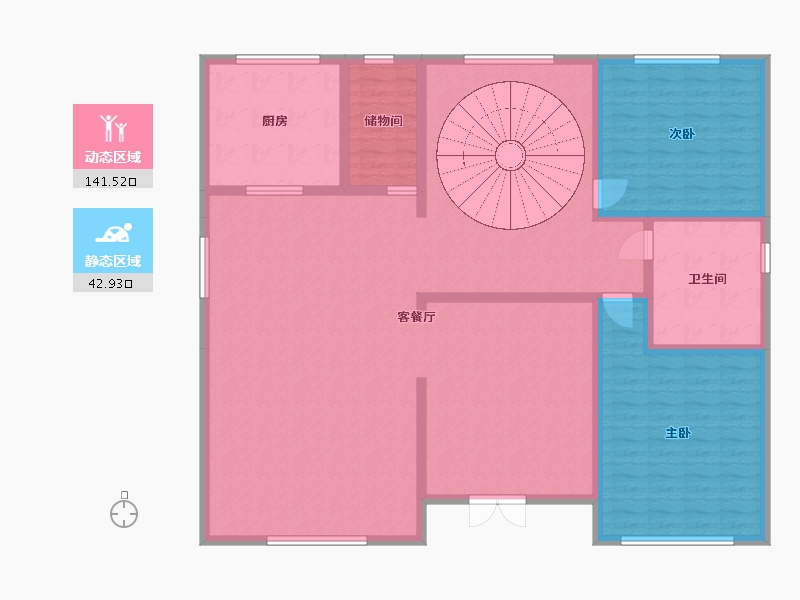 河南省-驻马店市-122332-204.00-户型库-动静分区