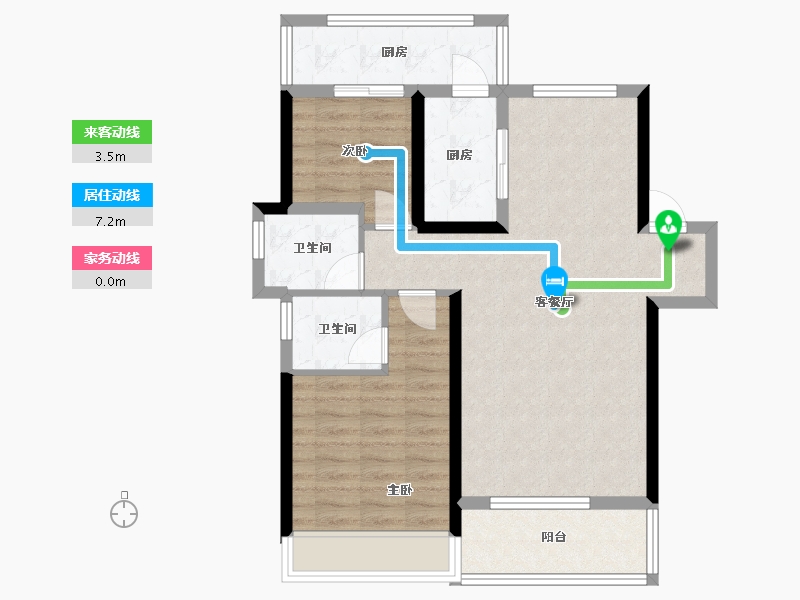 湖南省-永州市-零陵珊瑚海-78.00-户型库-动静线