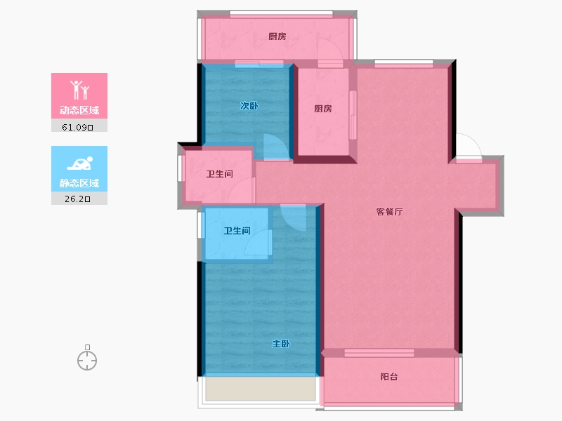 湖南省-永州市-零陵珊瑚海-78.00-户型库-动静分区