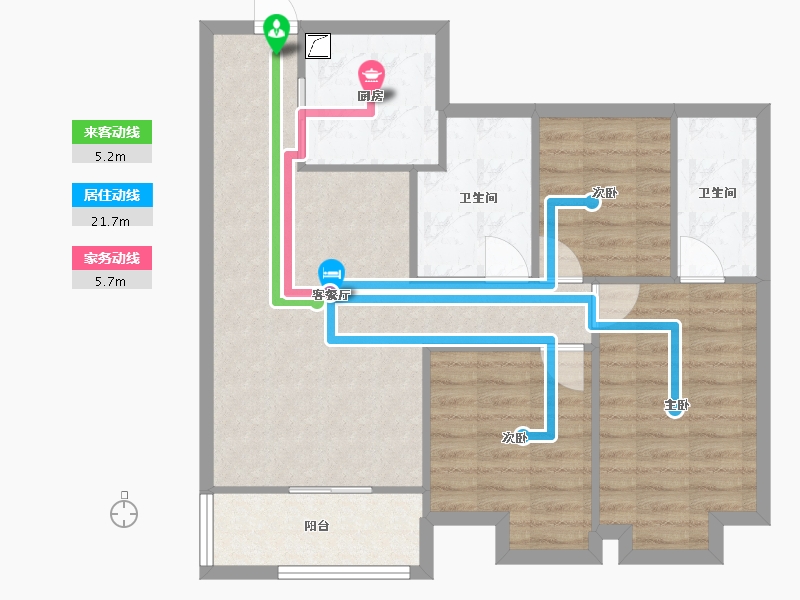 湖北省-武汉市-中建铂公馆-82.00-户型库-动静线