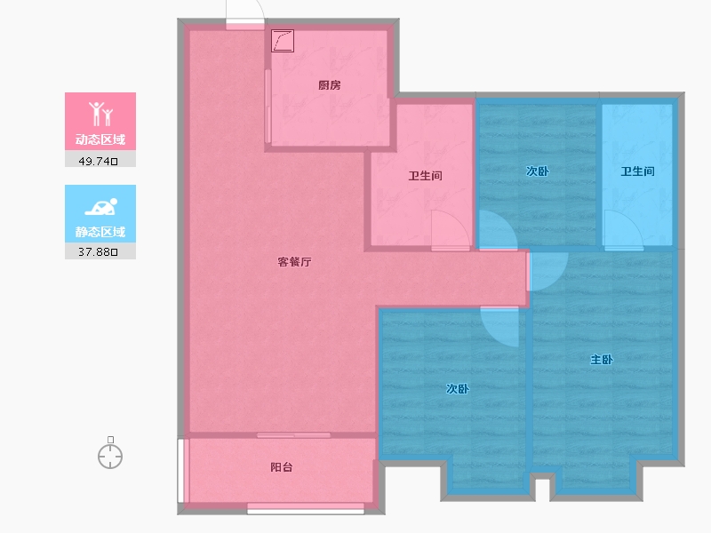 湖北省-武汉市-中建铂公馆-82.00-户型库-动静分区