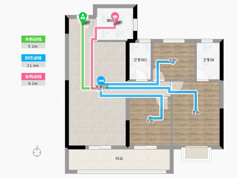 福建省-莆田市-建发磐龙府-85.00-户型库-动静线