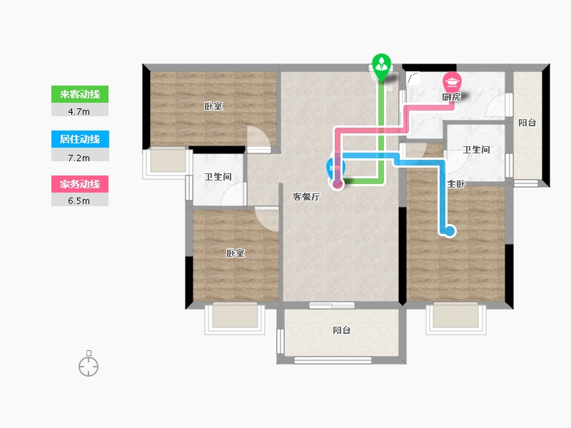 广东省-清远市-依云四季苑-91.12-户型库-动静线