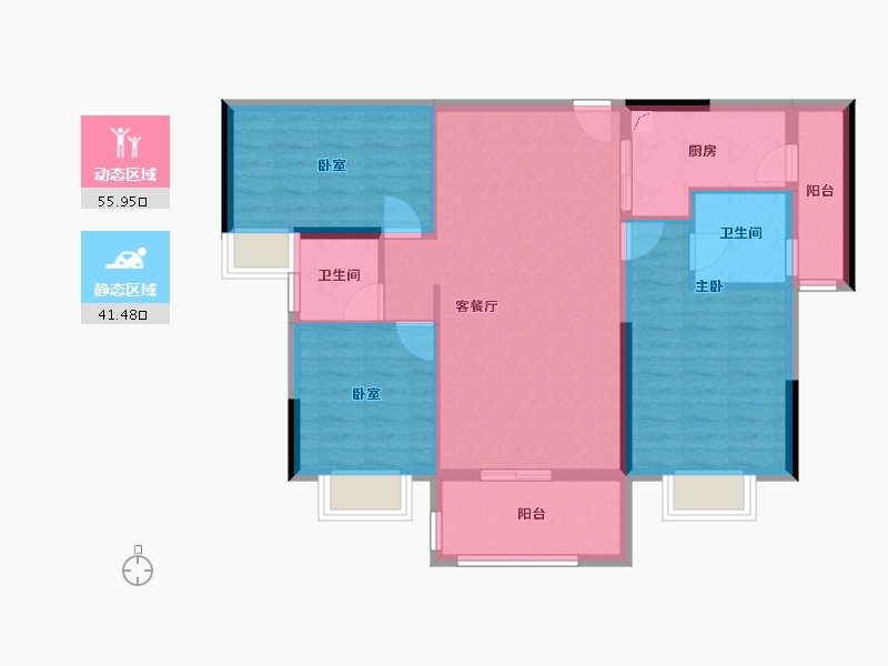 广东省-清远市-依云四季苑-91.12-户型库-动静分区