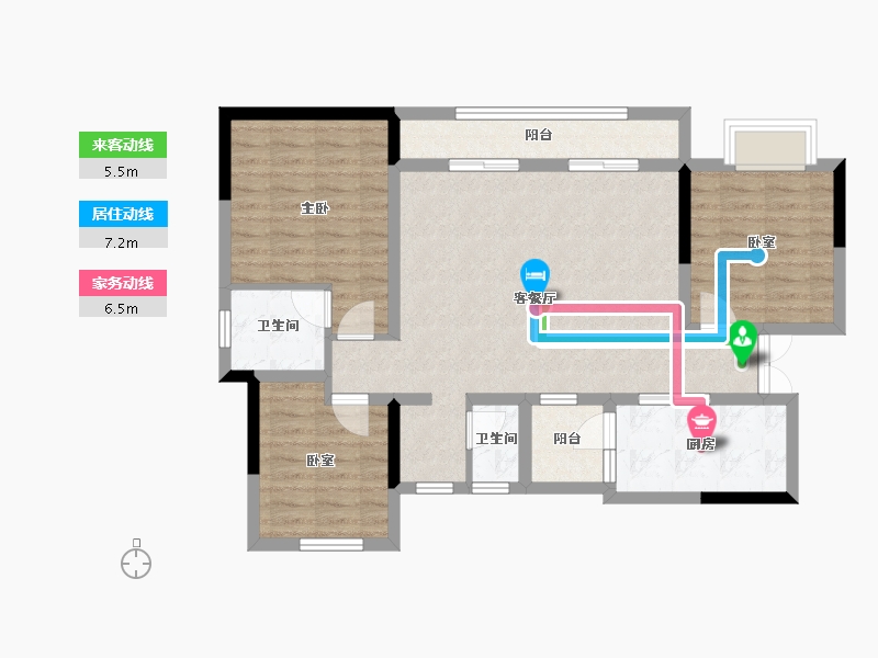 四川省-内江市-传化小区-110.00-户型库-动静线