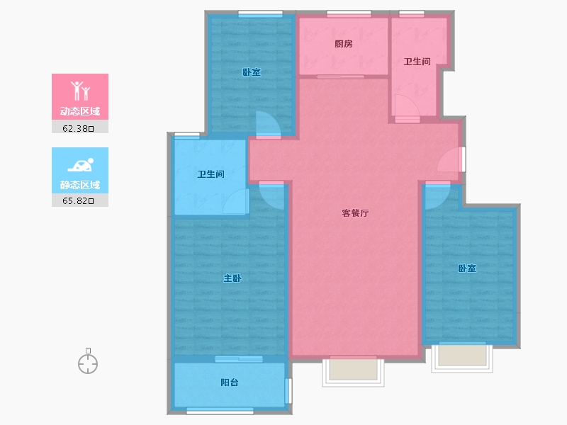 河北省-保定市-尧和美居-116.00-户型库-动静分区