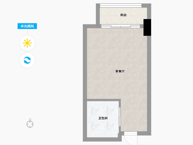 浙江省-嘉兴市-皮都公馆-30.00-户型库-采光通风