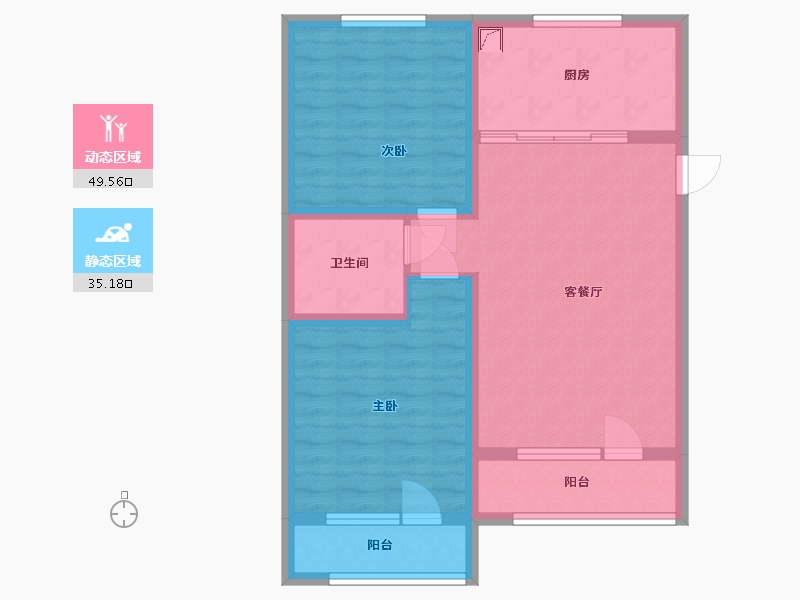 山东省-青岛市-碧水明珠-75.00-户型库-动静分区