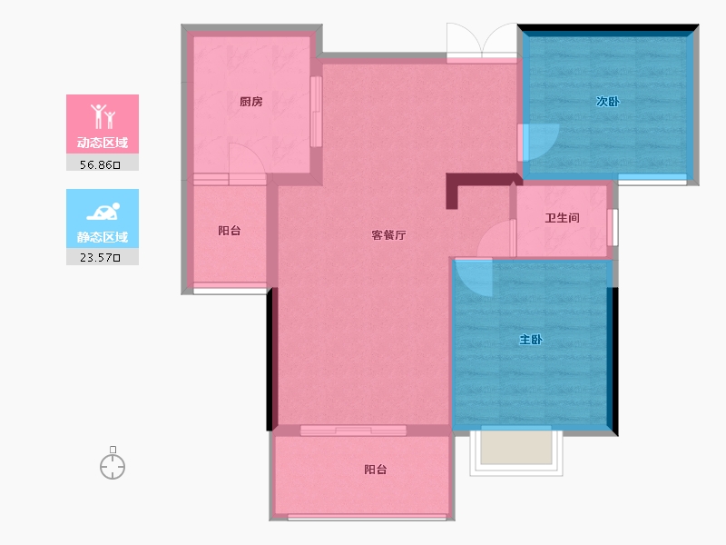 云南省-曲靖市-荣海c-68.00-户型库-动静分区