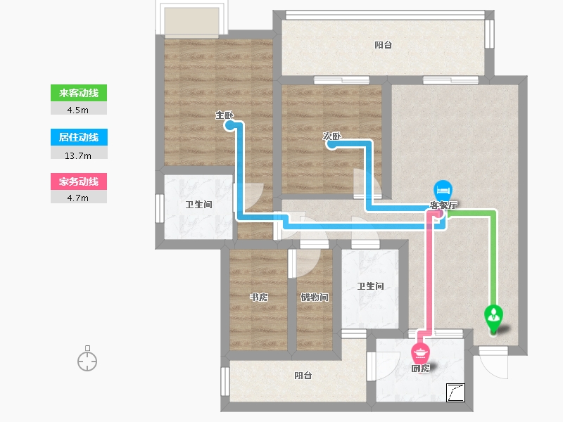 四川省-成都市-百悦142-79.00-户型库-动静线