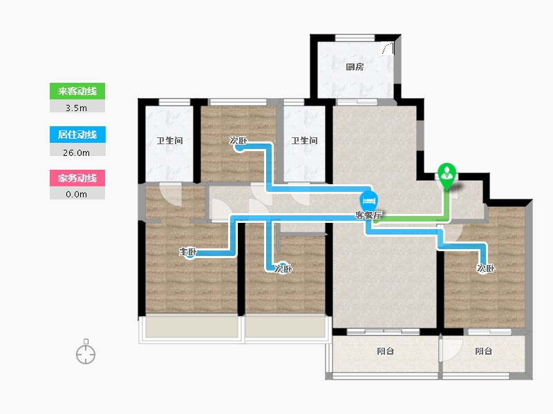 浙江省-温州市-万象府-99.00-户型库-动静线