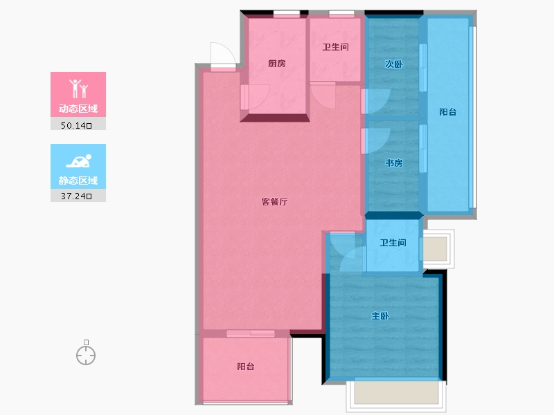 广东省-东莞市-春晖国际城-90.00-户型库-动静分区