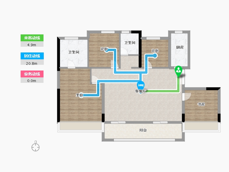 河南省-郑州市-银基假日里-120.00-户型库-动静线