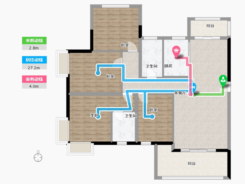 福建省-泉州市-自建-125.00-户型库-动静线