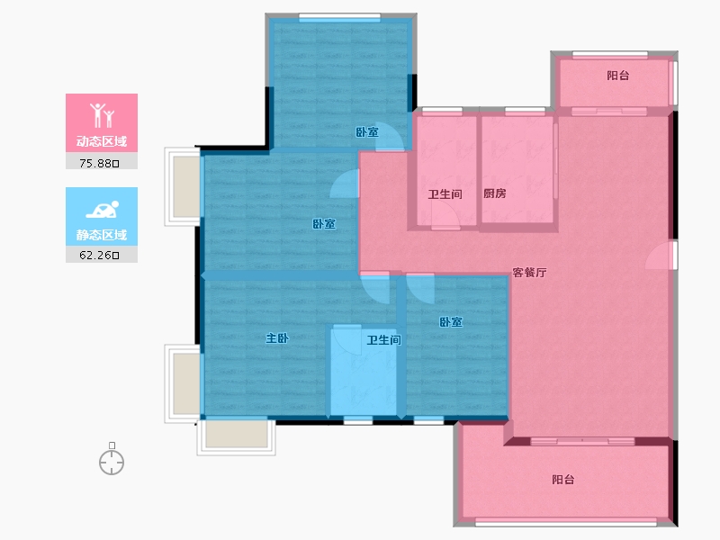 福建省-泉州市-自建-125.00-户型库-动静分区