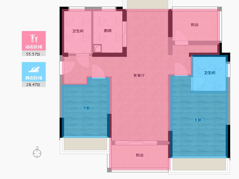 广东省-珠海市-广银大都会-79.00-户型库-动静分区