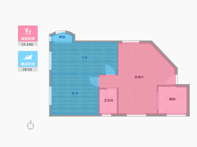 四川省-成都市-航天中区-66.13-户型库-动静分区