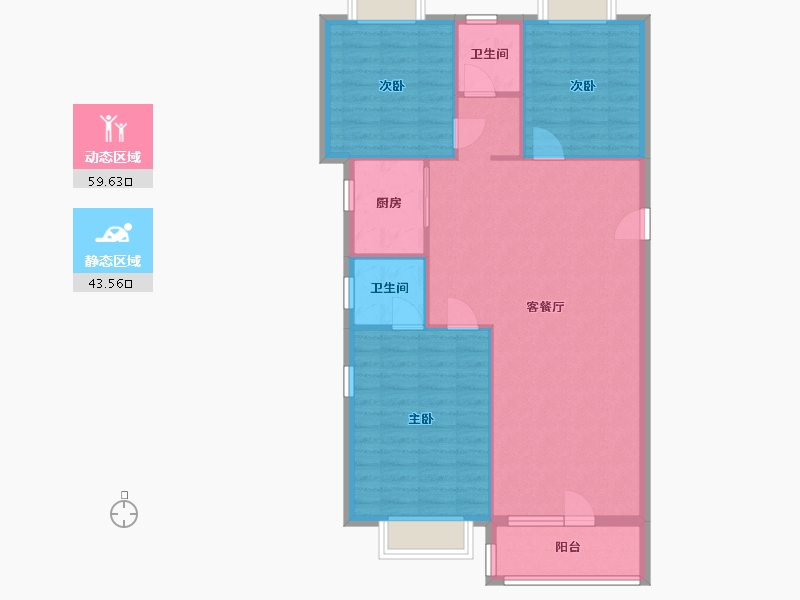 湖北省-武汉市-兰亭大境-112.00-户型库-动静分区