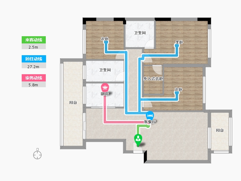 河南省-信阳市-龍桦府-123.00-户型库-动静线