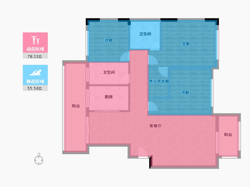 河南省-信阳市-龍桦府-123.00-户型库-动静分区