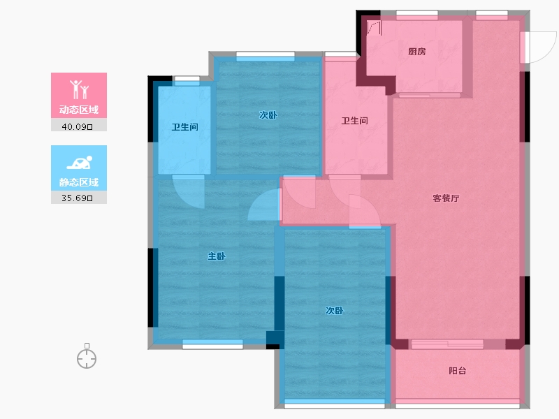 福建省-福州市-大唐星悦世家-67.00-户型库-动静分区