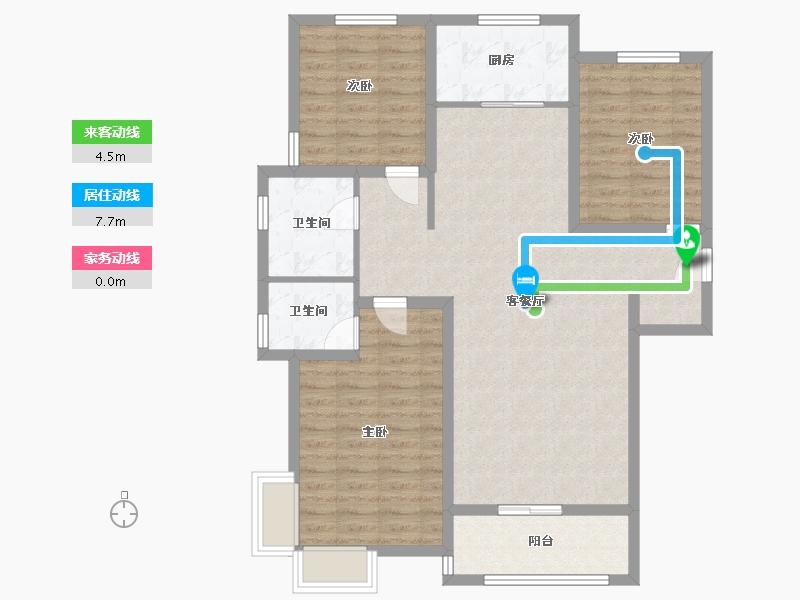 河北省-邢台市-世纪华府-99.60-户型库-动静线